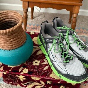 Men's Hoka One One Mafate Speed 4 Trail Running Sneakers Shoes Green Size 12